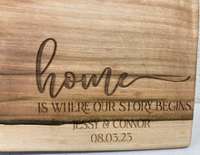 Load image into Gallery viewer, Charcuterie Board - Custom Home is where our story begins
