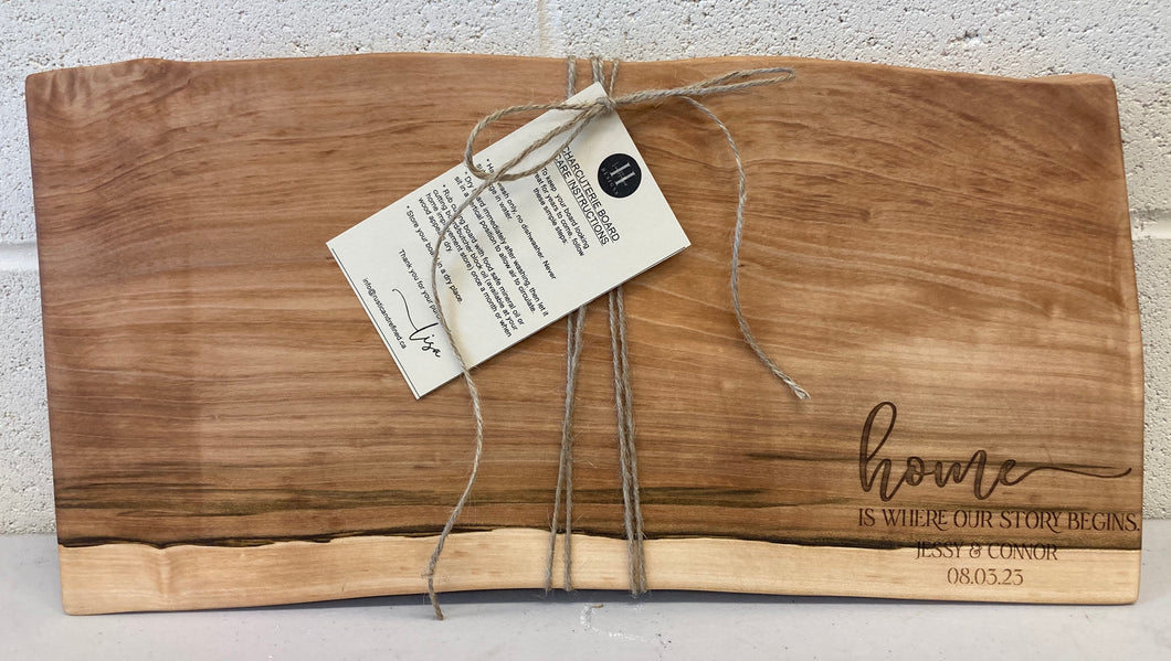 Charcuterie Board - Custom Home is where our story begins