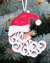 Load image into Gallery viewer, Santa Scroll Work Christmas Ornament
