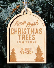 Load image into Gallery viewer, Wooden Engraved Christmas Ornament
