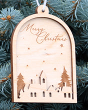 Load image into Gallery viewer, Wooden Engraved Christmas Ornament
