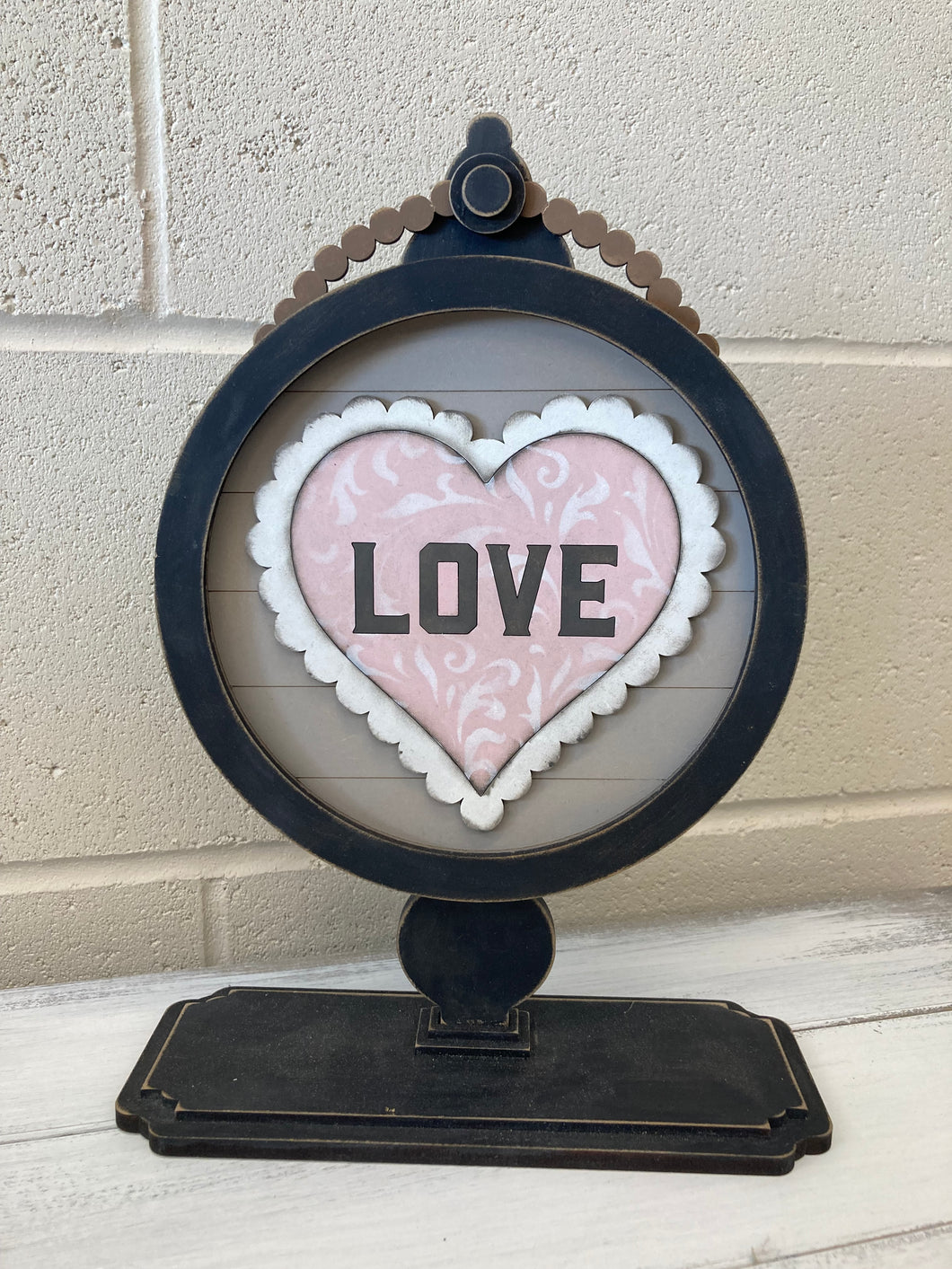 LOVE for Tabletop Round Sign Holder