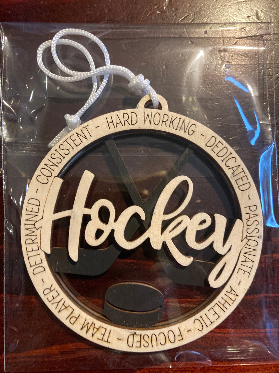 HOCKEY ORNAMENT | Rustic & Refined, Summerland, BC