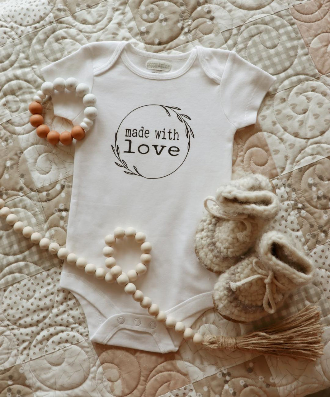 made with love Baby Bodysuit