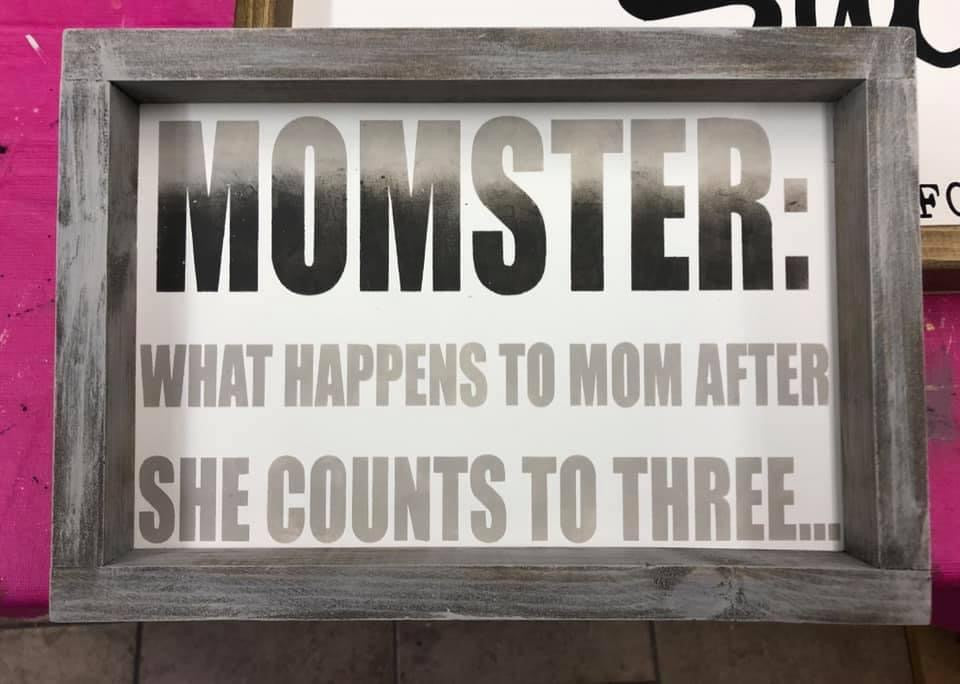 MOMSTER...what happens to Mom after she counts to 3.