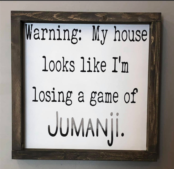 Warning...my house looks like I am losing a game of Jumanji!