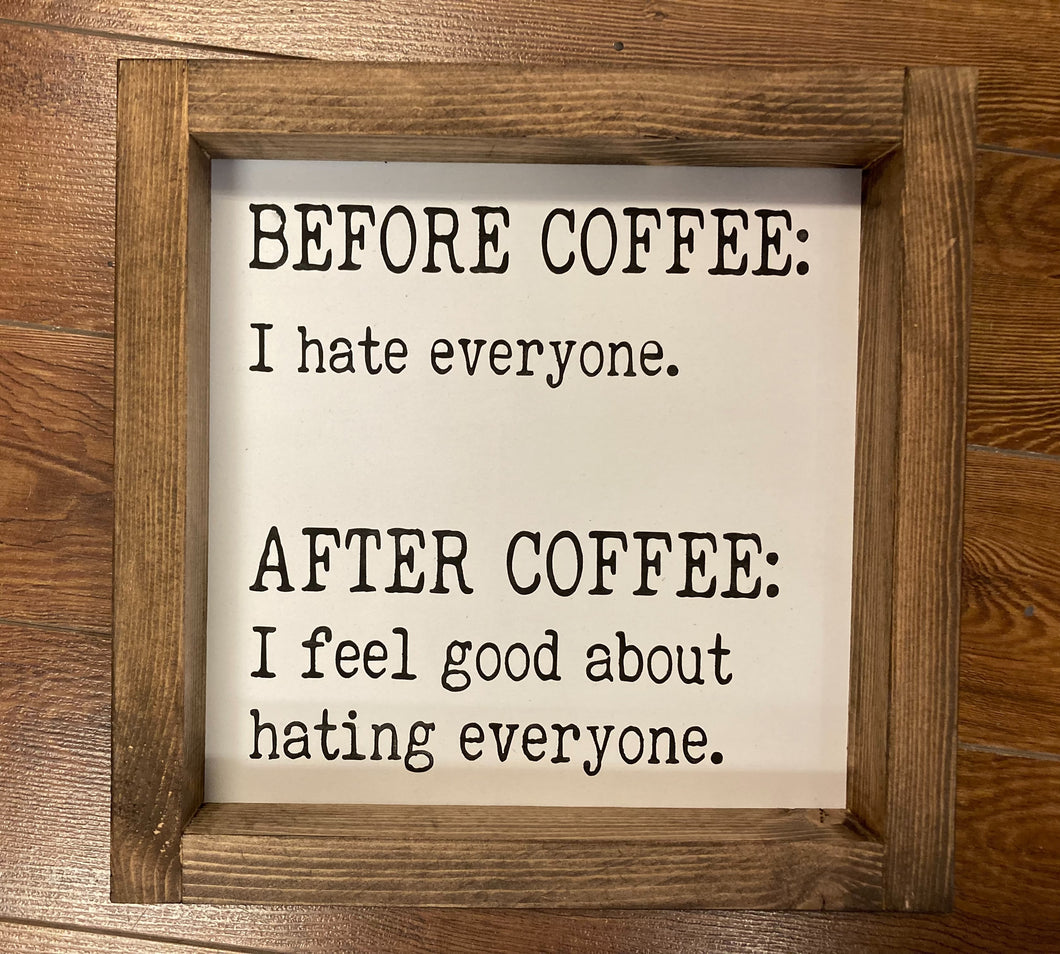Before Coffee/After Coffee