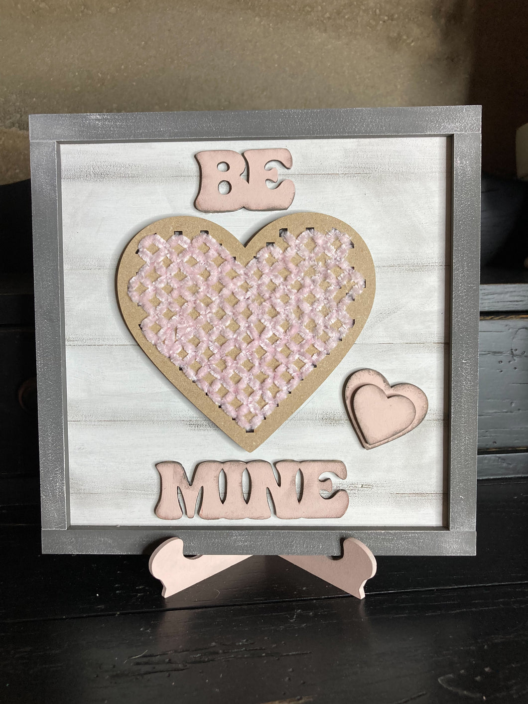 BE MINE Valentine's Day DIY Yarn H-Art Kit
