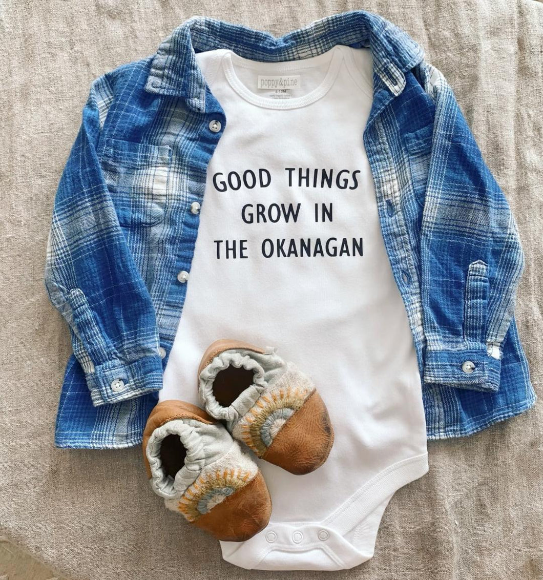 GOOD THINGS GROW IN THE OKANAGAN Baby Bodysuit