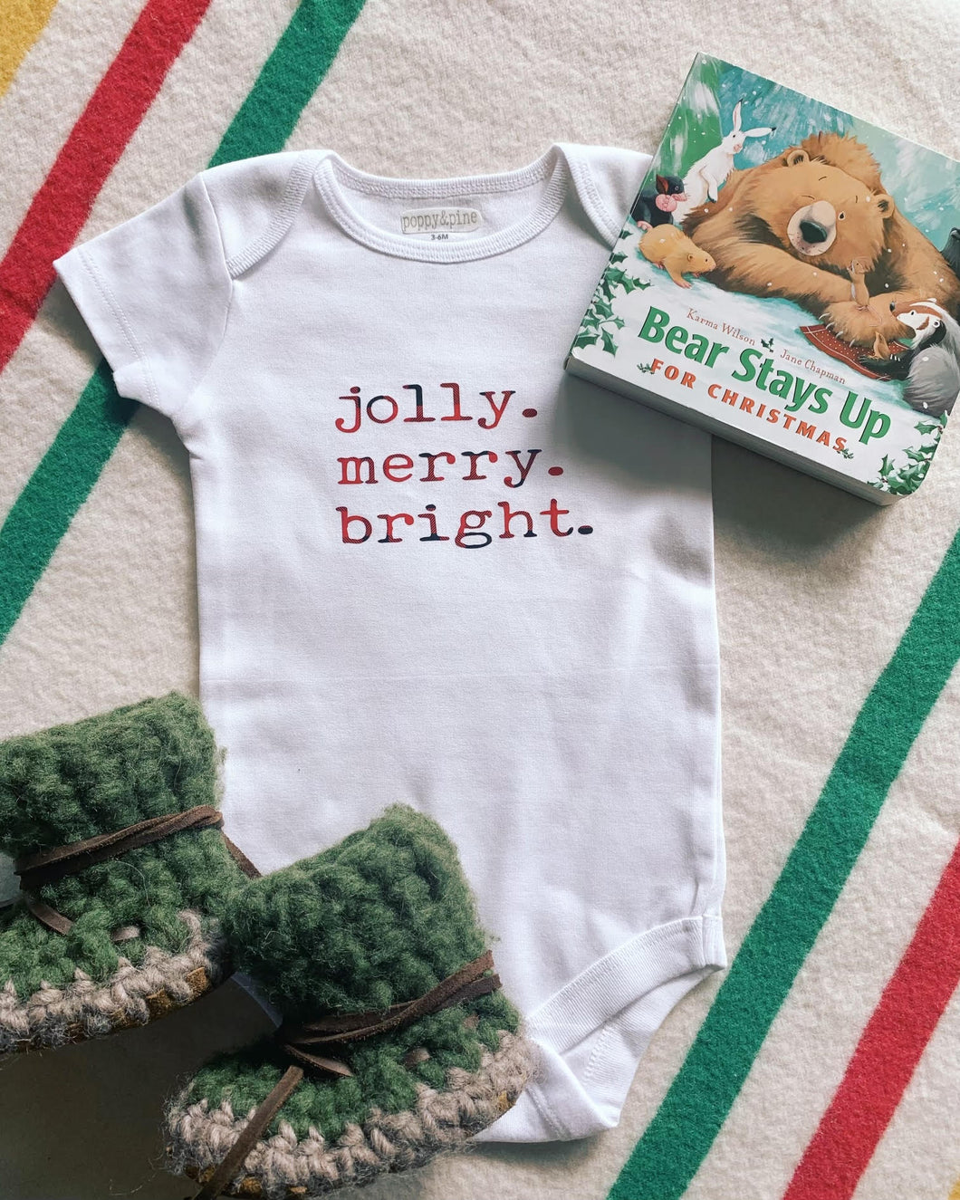 Jolly Merry Bright Baby Bodysuit